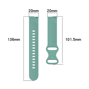 Bracelet de montre intelligente en silicone sport 20 mm, bracelet en caoutchouc pour <span class=keywords><strong>Samsung</strong></span> Huawei <span class=keywords><strong>Watch</strong></span> 4 3, hommes et femmes - Product Image 6