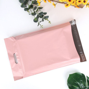 Bolsa de correo reciclable Rosa gruesa personalizada con asa <span class=keywords><strong>Embalaje</strong></span> de Envío exprés para 10x13 pulgadas - Product Image 5