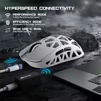Ratón para Juegos ATTACK SHARK R2 de Aleación de Magnesio, 42000 DPI, Frecuencia de Sondeo Inalámbrica de 8000 Hz, 2.4G BT, Tres Modos Inalámbricos