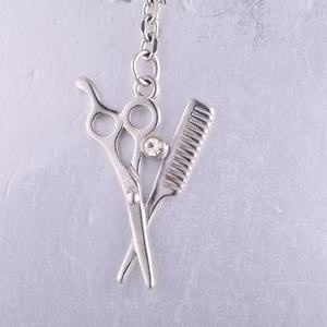 Dijes al por mayor: Collares y colgantes de tijeras de peluquería chapados en oro, negro, titanio y color bronce. Accesorios de joyería de moda. - Product Image 5