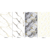 Plaques décoratives murales intérieures en PVC UV effet marbre de qualité supérieure, ultra-brillantes, avec service de découpe sur mesure