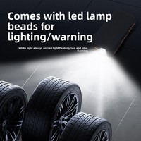 Gonfleur de pneus de voiture portable multifonctionnel avec écran numérique et éclairage, en ABS, rechargeable par USB