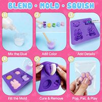 Kit de fabrication de jouets en silicone DIY, moules Axolotl, colle AB, anti-stress, vente en gros