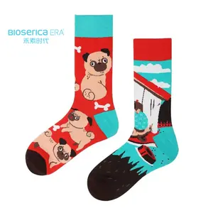Bioserica Ära kundenspezifische Zwei-Töne-Design-Socken hochwertige Socken kundenspezifischer Druck kundenspezifische Socken hohe Qualität für Herren