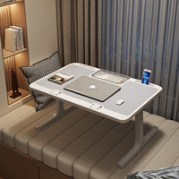 Meja Laptop Lipat Portabel Multifungsi, Meja Komputer Mini Ekonomis untuk Tempat Tidur, Asrama, Kantor, Meja Belajar di Rumah