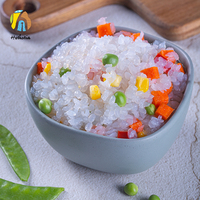 Riz konjac shirataki de marque Hethstia de qualité supérieure, paquet de 200g, fournisseur en gros, riz au sucre et au gluten hypocalorique, riche en fibres