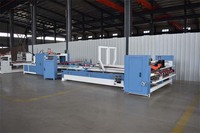 Máquina Automática para Doblar y Pegar Cajas de Cartón Corrugado, Plegadora y Encoladora de Cartón de Alta Velocidad