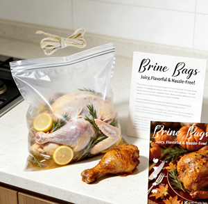 ถุงแช่เนื้อไก่งวงแบบใส ถุงสุญญากาศสำหรับเนื้อปรุงสุก ปลาปรุงสุก <span class=keywords><strong>ไข่</strong></span>ดอง ใช้ตรวจสอบกระบวนการแช่ - Product Image 1