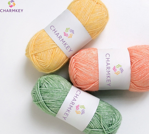 Bufanda de tejer a mano DIY, almohada, hilo de tejer suave, 78% algodón, 22%, hilo cubierto de aire mezclado Acrílico - Product Image 4