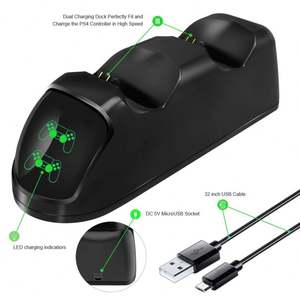 Estación de carga rápida con mango USB Dual, soporte de carga para <span class=keywords><strong>PS4</strong></span>/<span class=keywords><strong>PS4</strong></span> Slim/<span class=keywords><strong>PS4</strong></span> Pro, mando - Product Image 5