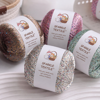 High Quality Fancy Sequin Knitting Thread Nylon Hand Crochet Fancy Sequin Yarn Crochet Yarn