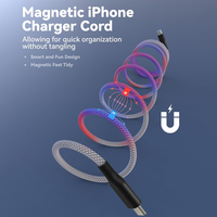 Nylon magnétique tressé Haute qualité TYPE-C à TYPE-C USB à TYPE-C multicolore charge rapide données Microphone Câble USB