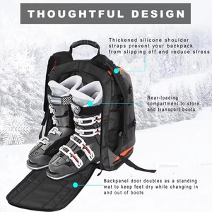 <span class=keywords><strong>Zaino</strong></span> Personalizzato OEM per Scarponi da Sci 50-65L, Borsa da Viaggio Impermeabile, Portascarponi da Snowboard Imbottito con Scomparto per Casco - Product Image 2