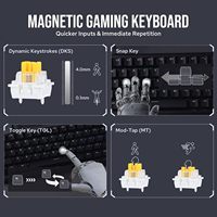 AJAZZ AK680 MAX Magnetic Rice Switch Hifi Edition (ABS Keycaps) Wired RGB DIY Mechanical Keyboard - Aluminum Edition