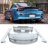 Kit de Carrocería Completo Estilo VTX Tipo 1 para RX7 FD FD3S 1992-2002, Parachoques Delantero y Trasero, Faldones Laterales, Piezas de Tuning Exteriores de Fibra de Vidrio FRP