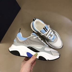 Zapatillas de running de cuero genuino con cordones para pareja, suela gruesa, luminosas, estilo chunky, B22, moda casual, combinables con todo, novedad 2026 - Product Image 2