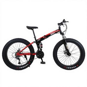 Vélo de plage pliable <span class=keywords><strong>Mongoose</strong></span> Fatbike avec fourche en acier, système de frein à disque, pneus larges, double suspension, vélo de course ordinaire - Product Image 6