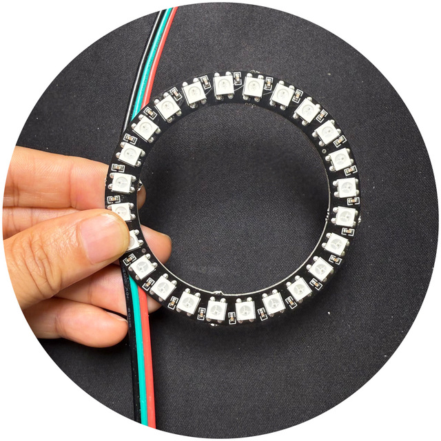 Ws2812 LED Ring Rgb Magic Angel Eye Ring RGBIC DC5V Ring Shape Led Module for Display Machine Car Decoration