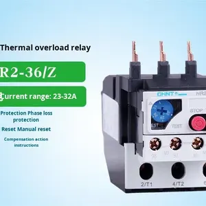 Relais thermique Chint NR2-93 AC 93 avec 6 broches, protection contre les surcharges thermiques, les courts-circuits et les fuites CJX2 JRS1 <span class=keywords><strong>JR28</strong></span> - Product Image 3