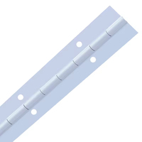 Charnière de piano en acier inoxydable OEM d'usine, charnière continue robuste avec trous pour armoires, bateaux et portes marines