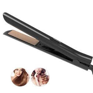 High Quality Custom Flat Iron Plancha De Cabello Profesional <strong>Mini</strong> <strong>Hair</strong> <strong>Straightening</strong> and Curler 2 in 1 Flat Iron Titanium - Product Image 3