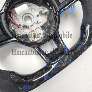 Volant de direction en fibre de carbone forgée de qualité supérieure, avec Alcantara et LED, pour Volkswagen Golf 7.5 gti - Product Image 5