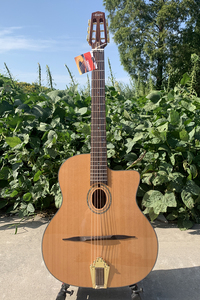 Aiersi-guitarra acústica <span class=keywords><strong>de</strong></span> <span class=keywords><strong>jazz</strong></span>, instrumento <span class=keywords><strong>de</strong></span> regalo para niños, hecho a mano, gypsy, fabricante <span class=keywords><strong>de</strong></span> china, bigginer amigable - Product Image 2