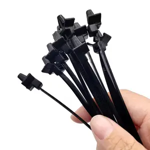 Auto Car Cable And Wire Fastener Nylon Releasable Self Locking Cable Strap And Cable Ties
