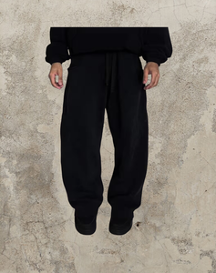 Pantalones Fabricante Gris Jogger 100% Pantalones de algodón Hombres Pantalones de cintura doble Algodón de rizo francés - Product Image 2