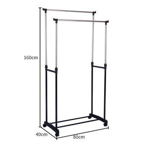 Perchero Móvil de Almacenamiento, Perchero Telescópico de Metal con Altura Ajustable, Perchero Multifuncional para Exhibición de Ropa - Product Image 6