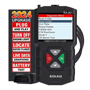 Lector de código automático YA201 OBD2, herramienta profesional de diagnóstico de coche con <span class=keywords><strong>actualizaciones</strong></span> gratuitas, 1 año de garantía, Analizador de motor de idioma Inglés - Product Image 1