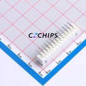 WAFER-XH2.54-13PWZ Wire-to-Board Pin Header Bent Lead Through Hole,P=2.5mm Connector 1x13P 2.5mm Right Angle Insert XH - Product Image 2