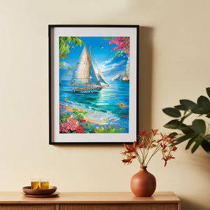 Kits de Peinture <span class=keywords><strong>Diamant</strong></span> DIY Paysage <span class=keywords><strong>Licorne</strong></span> Diamants Scintillants de Formes Spéciales Peinture Carrée Faite à la Main sur Toile Sans Cadre - Product Image 4