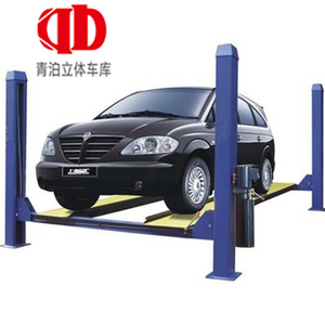 Élévateur de stationnement vertical portable à quatre poteaux pour voitures, à double vérin hydraulique, 3T (6000lbs), <span class=keywords><strong>prix</strong></span> usine - Product Image 1