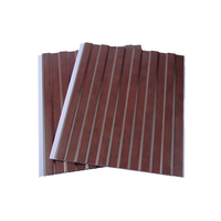 Panel de Diseño Pop de PVC Impermeable, Techo Falso de Madera para Salón, 250 mm x 7,5 mm, Fábrica China, Decoración del Hogar, Paneles de Pared de PVC, Precio