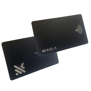 Programable NFC216 Chip 888 Byte Luxury Foil Stamping Logo Matte Full Black Business Presentation Tarjeta NFC - Product Image 1