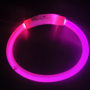 ปลอกคอสุนัขแบบ LED ชาร์จไฟผ่าน USB วัสดุโพลีเอสเตอร์ ปลอกคอสัตว์เลี้ยงทันสมัย ป้องกันการสูญหาย ปลอดภัยในเวลากลางคืน สำหรับสัตว์เลี้ยง - Product Image 6