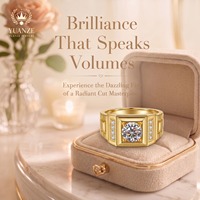 Bagues de mariage personnalisées en gros plaquées or 18 carats, luxe, argent S925, moissanite 8g, accessoires de bijoux pour fiançailles et fêtes