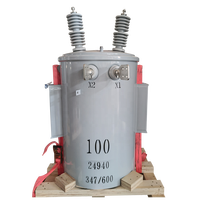 Transformateur toroïdal monophasé Yawei 11KV 50KVA à montage sur poteau 480V pour distribution aérienne extérieure haute fiabilité ISO