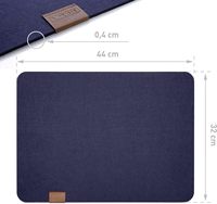 Acheter en vrac pas cher nouvelle table à manger de bureau de luxe bleu marine de haute qualité sous-verres lavables sets de table en feutre napperons en tissu