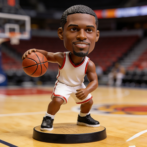 Anpassbare Sport-3D-Großhandelsfiguren: Berühmte Basketball- und Fußball-Bobbleheads, handgefertigte Kunstharzfiguren für die Autodekoration - Product Image 6