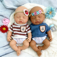 Poupée Reborn en Silicone, Figurine de Bébé, Peaux Différentes Disponibles, Poupées Compagnon Artisanales pour Tout-Petits