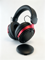 Casque de jeu sans fil 2,4 G, casque de jeu dynamique supra-auriculaire, trois modes, batterie détachable, pour PC/joueur