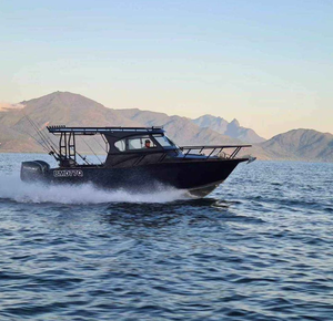 Barco de Pesca Deportivo <span class=keywords><strong>Gospel</strong></span> de 7.5 Metros, de Aluminio, Tipo Profisher, Yate de Casco Profundo en Forma de V, Embarcación con Cabina Cerrada Soldada, Barco para Aguas Agitadas con Motor - Product Image 4