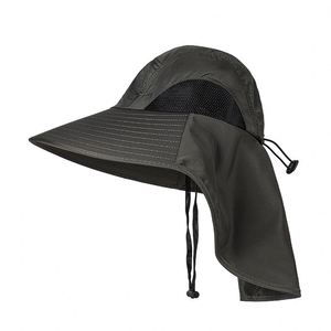 Sombrero para el Sol con Protección Solar UPF50+ de Malla 100% Algodón con Estampado Digital, Ala Ancha y Solapa para el Cuello, Unisex, Informal, para Viajes, Pesca, Ciclismo y Uso Diario - Product Image 1