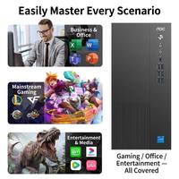 Computadora de Escritorio AOC Rongguang T200 I5 12700 16G 1T de Estado Sólido, para Oficina en Casa, Diseño y Juegos con una Sola Pantalla