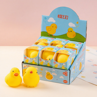 Jouet Squishy Canard Jaune en Gros, Jouet Anti-Stress Sensoriel Mignon Poussin Canard à Presser, Cadeau de Fête pour Enfants