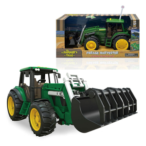 <span class=keywords><strong>Grand</strong></span> ensemble de jeu de ferme en plastique tracteurs à friction à l'échelle 1 16 avec lumière et son - Product Image 1