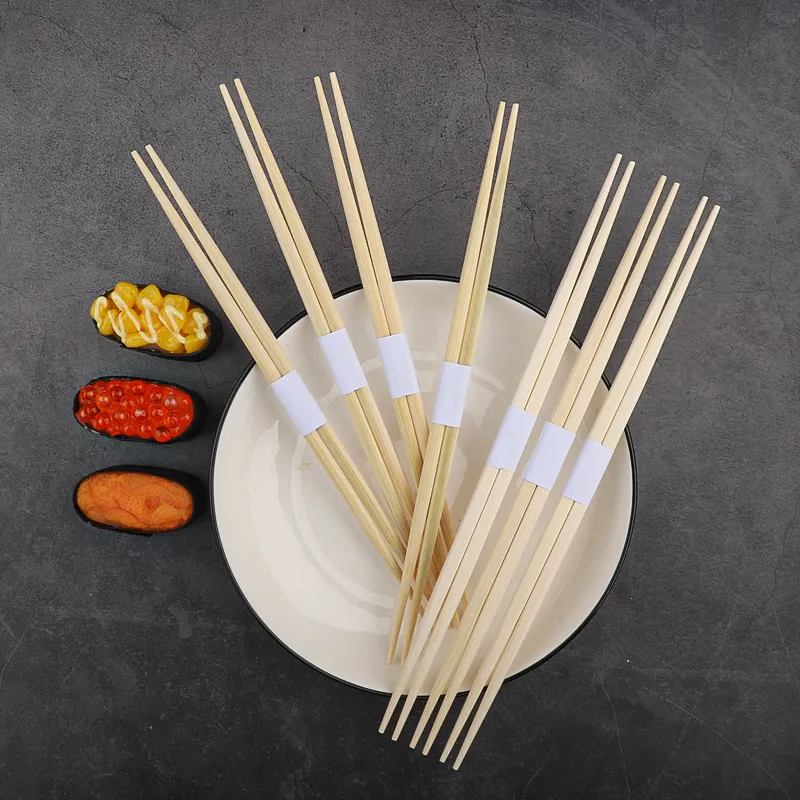 new product pure bamboos original custom logo sleeve one time bamboo chopsticks customized packaging