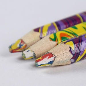 Crayon en bois rond personnalisé de grande taille, couleurs mélangées, pour la peinture et le dessin arc-en-ciel - Product Image 2